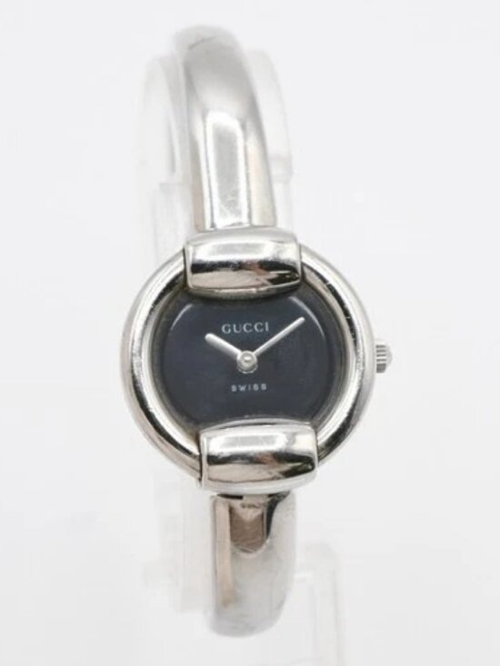 GUCCI 1400L Watch Quartz Bangle Bracelet 25 mm Stainless Steel Silver 02LC586 main image 13